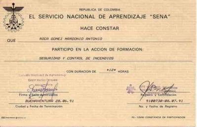 Curso de Seguridad y Control de Incendios